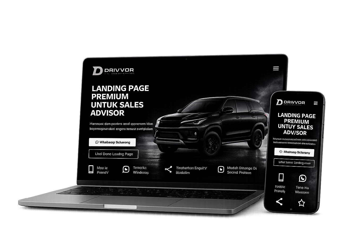 drivvor.com 
Landing Page for Car Dealer